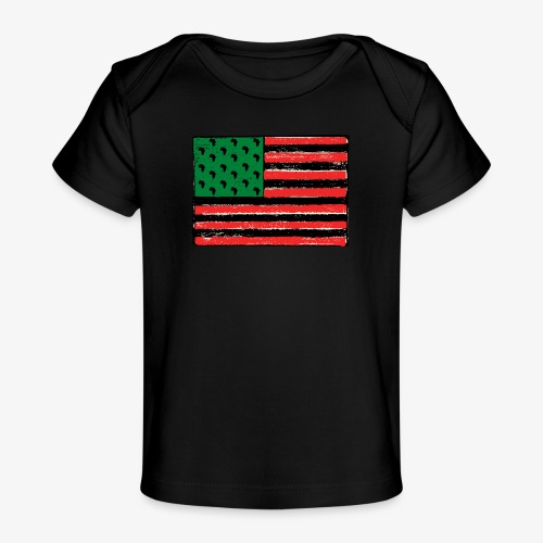 Red Green Black Flag - Baby Organic T-Shirt