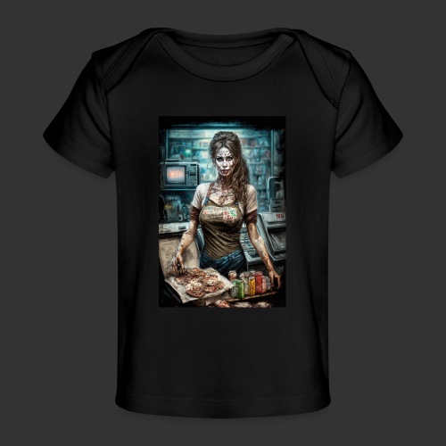 Zombie Cashier Girl 07: Zombies In Everyday Life - Baby Organic T-Shirt