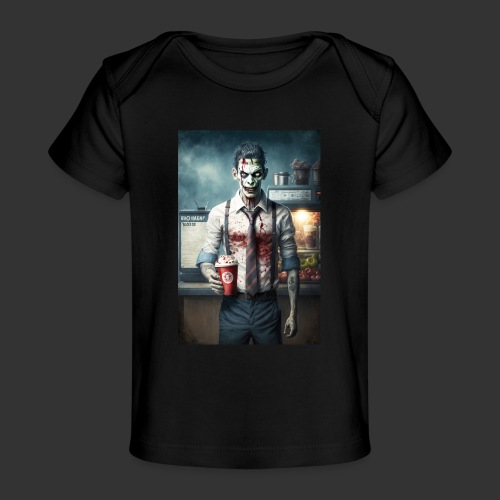 Zombie Coffee Barista 04: Zombies In Everyday Life - Baby Organic T-Shirt