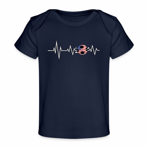 EKG Soccer USA Ensign Cardiologist Goalkeeper. - Baby Organic T-Shirt