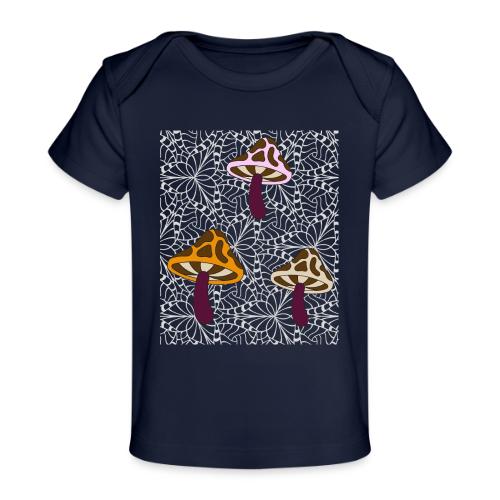 Fall Season Mushroom Designs - Baby Organic T-Shirt