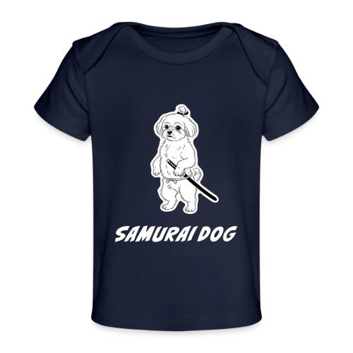 Samurai Maltese Katana Warrior Dog Tee - Baby Organic T-Shirt
