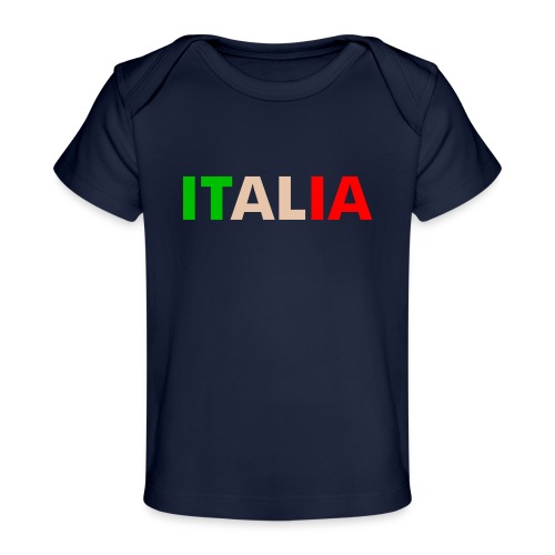 ITALIA green, white, red - Baby Organic T-Shirt