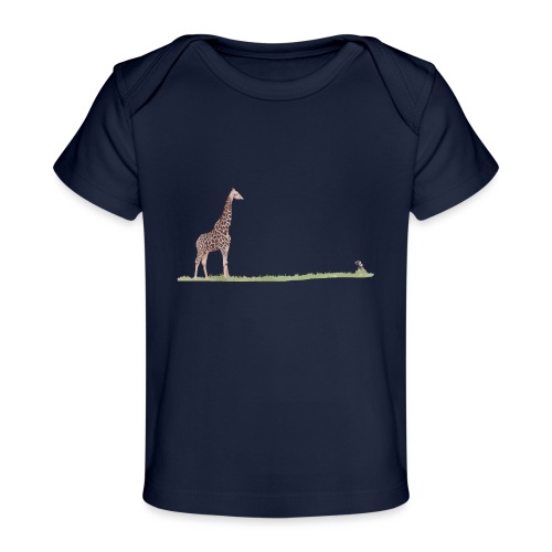 Big Giraffe, Tiny Photographer - Baby Organic T-Shirt