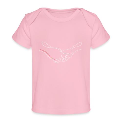 Reaching Out With Love (white outlines) - Baby Organic T-Shirt