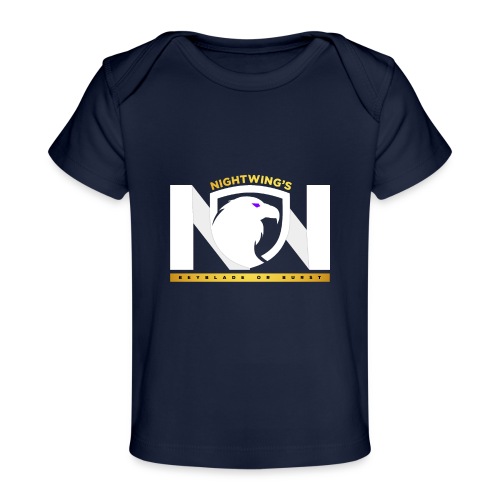 Nightwing All White Logo - Baby Organic T-Shirt