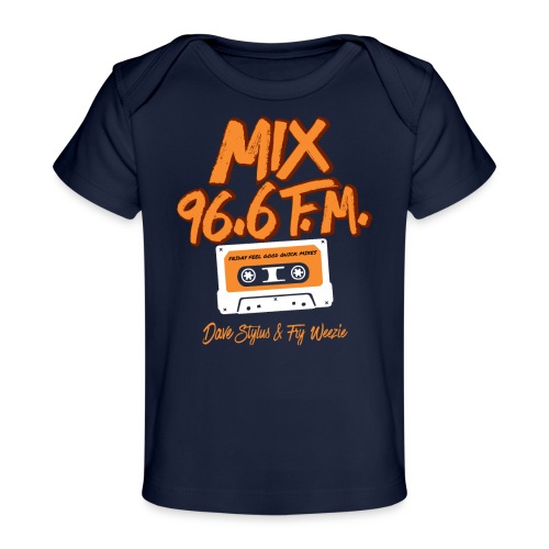 MIX 96.6 F.M. CASSETTE TAPE - Baby Organic T-Shirt