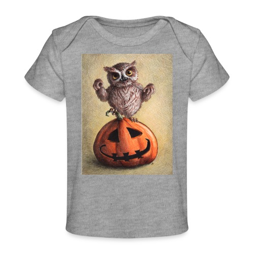 Funny Halloween Owl - Baby Organic T-Shirt