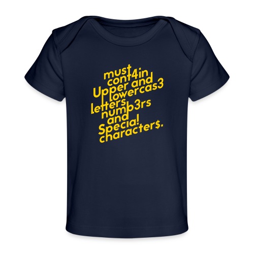 Password Requirements - Baby Organic T-Shirt