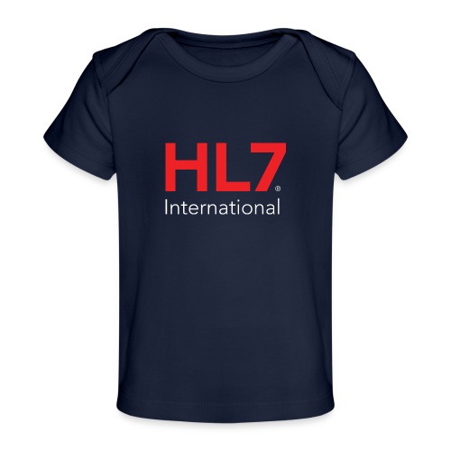HL7 International Logo - Reverse - Baby Organic T-Shirt