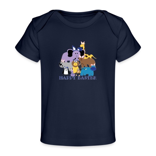Happy Easter at the Zoo - Baby Organic T-Shirt