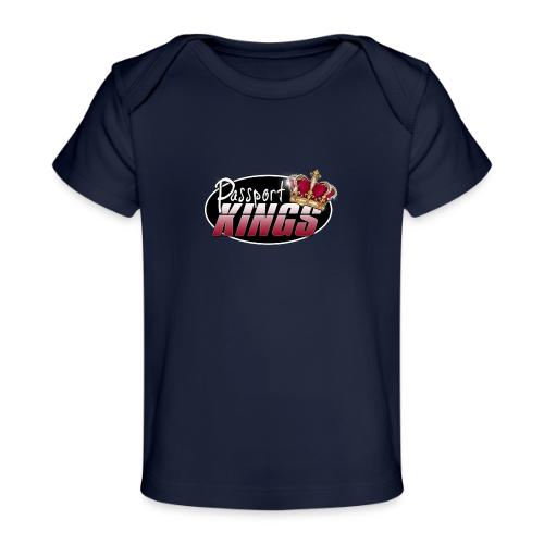Passport Kings logo for dark shirts - Baby Organic T-Shirt