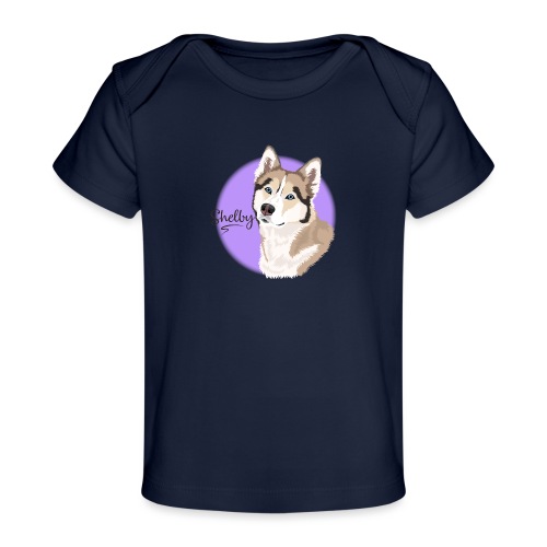 Shelby the Husky from Gone to the Snow Dogs - Baby Organic T-Shirt