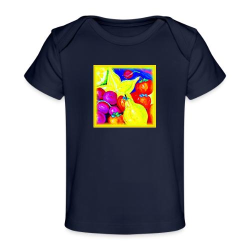 Bright Fruits and Stellar Skies. Buy Now - Baby Organic T-Shirt