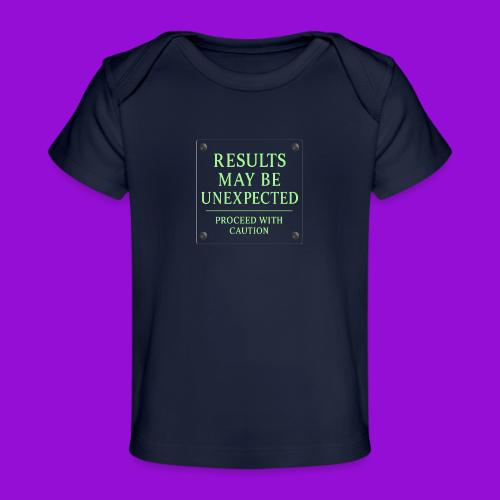 Results May Be Unexpected - Neon Green - Baby Organic T-Shirt