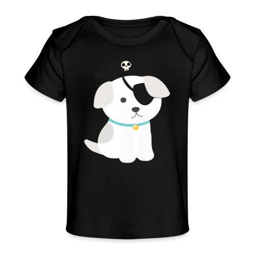 Dog with a pirate eye patch doing Vision Therapy! - Baby Organic T-Shirt