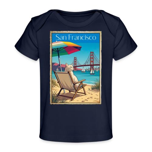 San Francisco Beach Cat - Baby Organic T-Shirt