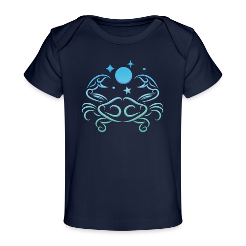 Cancer Zodiac Crab Star Water Sign - Baby Organic T-Shirt
