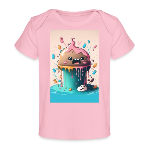 Cake Caricature - January 1st Dessert Psychedelics - Baby Organic T-Shirt