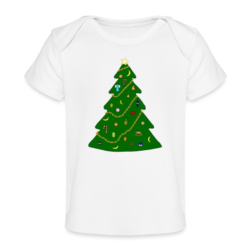 Christmas Tree For Monkey - Baby Organic T-Shirt