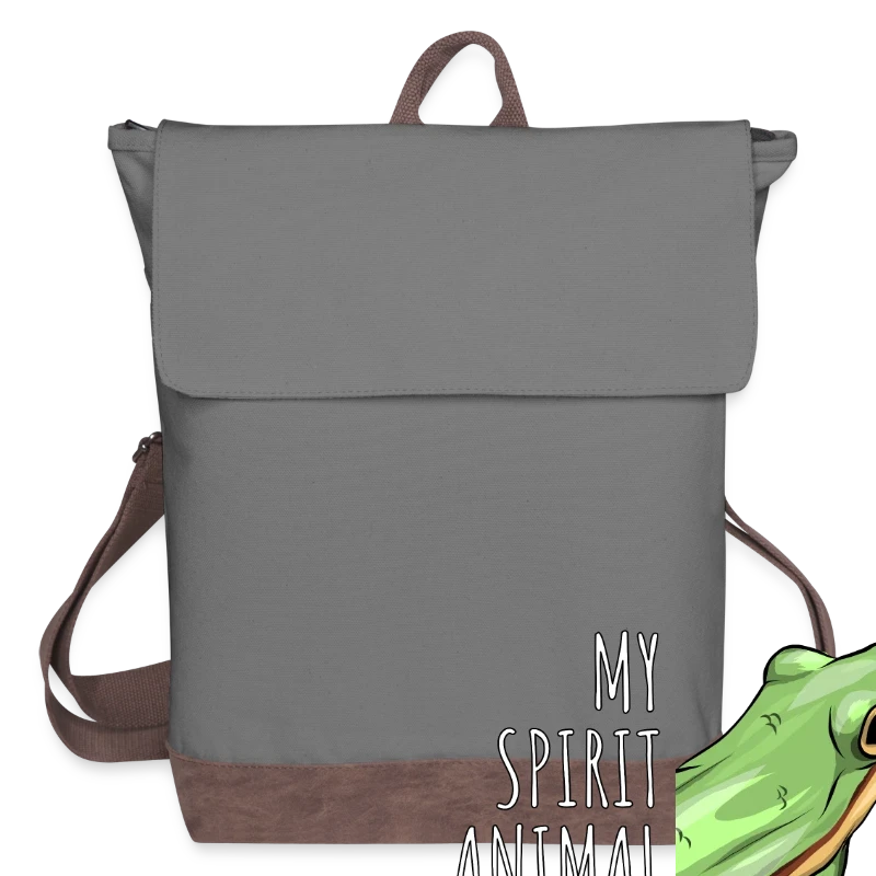 My Spirit Animal is a Coqui Boricua Puerto Rico - Canvas Backpack