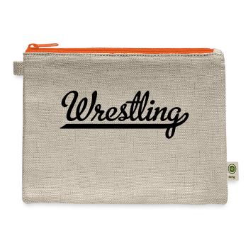 wrestling - Hemp Carry All Pouch - natural/orange - Front