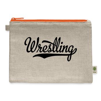 wrestling - Hemp Carry All Pouch - natural/orange - Front