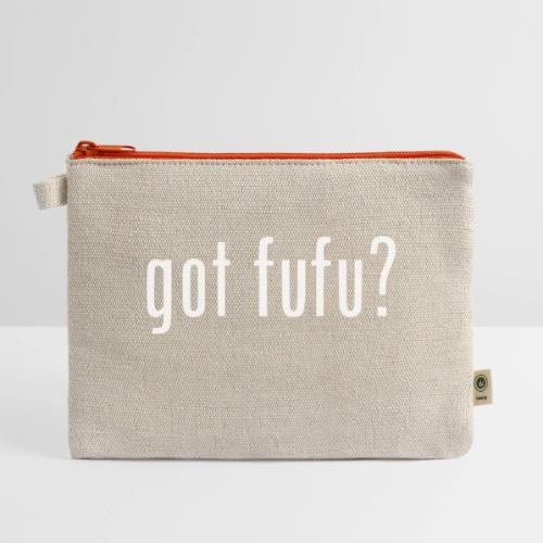 gotfufu-white - Hemp Carry All Pouch