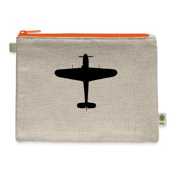 gk109 - Hemp Carry All Pouch - natural/orange - Front