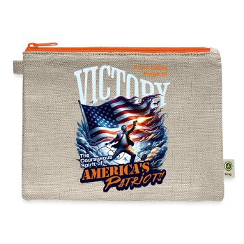 Victory - Hemp Carry All Pouch - natural/orange - Front