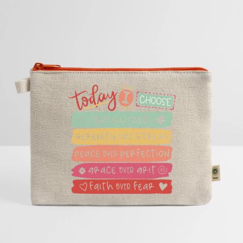 Harmony Collection - Today I Choose - Hemp Carry All Pouch