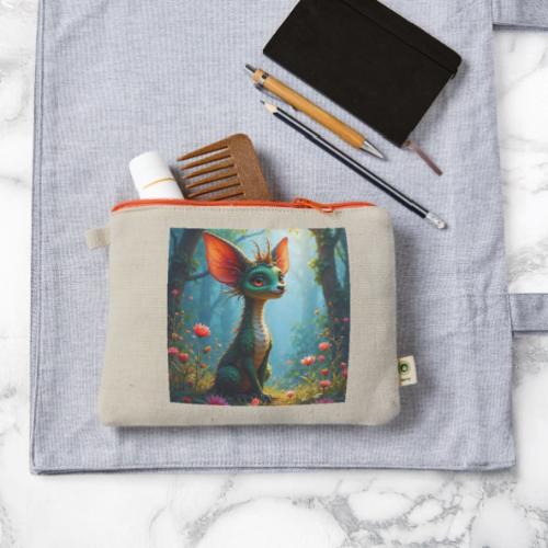 Fantasy Forest Character with Magical Vibe - Hemp Carry All Pouch