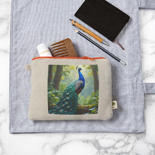 Majestic Peacock in Enchanted Forest