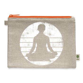 Yogi Sketch - Hemp Carry All Pouch - natural/orange - Front