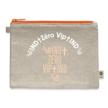 IND Zéro Vîp IND - Hemp Carry All Pouch - natural/orange - Front