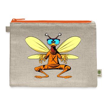 Fly Yogi - Hemp Carry All Pouch - natural/orange - Front