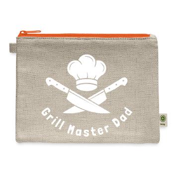 Grill Master Dad - Hemp Carry All Pouch - natural/orange - Front