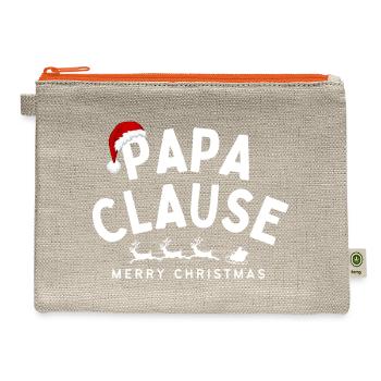 Papa Clause - Hemp Carry All Pouch - natural/orange - Front