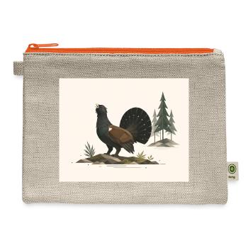 Silent Capercaillie - Hemp Carry All Pouch - natural/orange - Front