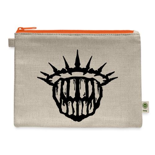 Teeth Of The Divine Sigil BLACK - Hemp Carry All Pouch