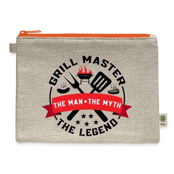 Bbq Smoking Grill Barbecue Master - Hemp Carry All Pouch - natural/orange - Front