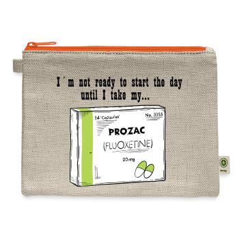 Prozac For A Good Day - Hemp Carry All Pouch - natural/orange - Front