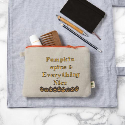 Pumpkin spice& everything nice - Hemp Carry All Pouch