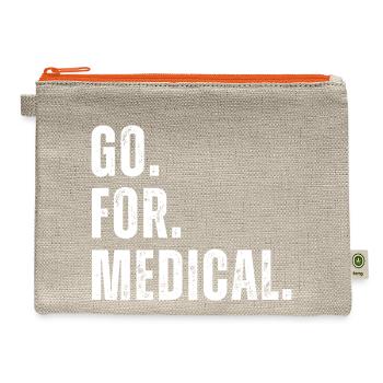 Go For Medical - Hemp Carry All Pouch - natural/orange - Front