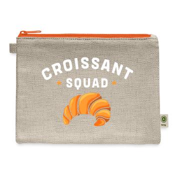 Baking French Bread Croissant - Hemp Carry All Pouch - natural/orange - Front