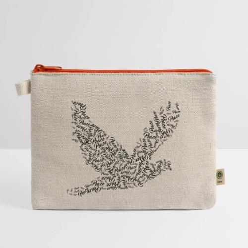 DOVE Peace in FLIGHT - Hemp Carry All Pouch