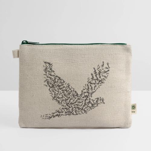 DOVE Peace in FLIGHT - Hemp Carry All Pouch