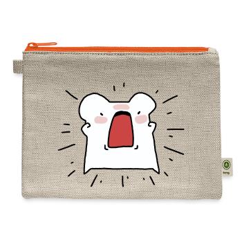 Cute Mad Bread - Hemp Carry All Pouch - natural/orange - Front