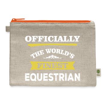 The World's Finest Equestrian - Hemp Carry All Pouch - natural/orange - Front