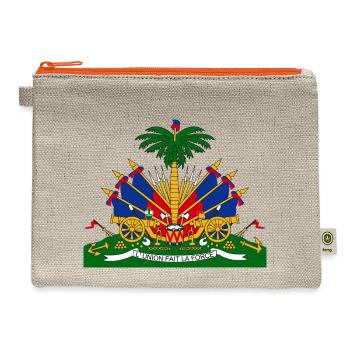 HAITI CHERIE - Hemp Carry All Pouch - natural/orange - Front
